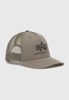 Alpha Industries sapca culoarea verde, cu imprimeu 186902.257-DarkGreen imagine