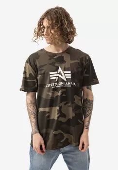 Alpha Industries tricou Basic barbati, culoarea verde, modelator 100501C.239-green imagine