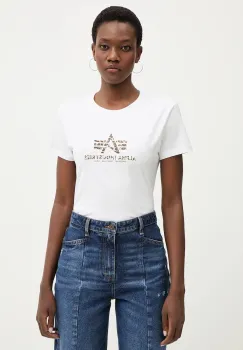 Alpha Industries tricou din bumbac Basic BL Mirror Leo W imagine