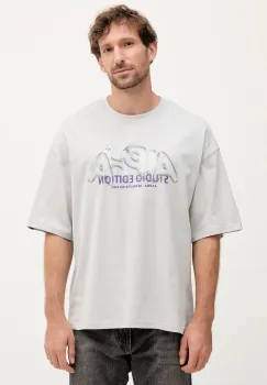 Alpha Industries tricou din bumbac culoarea gri, cu imprimeu, 156551.666 imagine