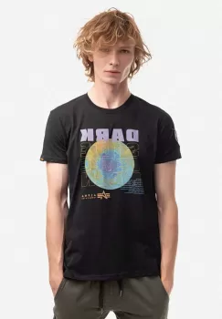 Alpha Industries tricou din bumbac culoarea negru, cu imprimeu 108510.556-black imagine