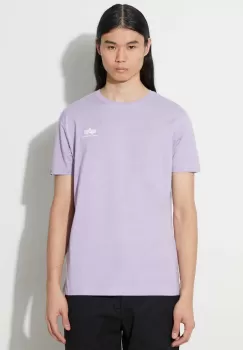Alpha Industries tricou din bumbac culoarea violet, cu imprimeu imagine