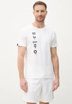 Alpha Industries tricou din bumbac Freedom T barbati, culoarea alb, cu imprimeu, 156539 imagine