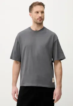 Alpha Industries tricou din bumbac Studio Edition T barbati, culoarea gri, neted, 156550 imagine