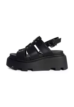 Altercore sandale Maryam femei, culoarea negru, cu platforma, Maryam.Vegan imagine