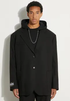 AMBUSH geaca de lana Oversized Jacket culoarea negru, BMEN005F24FAB0011000 imagine