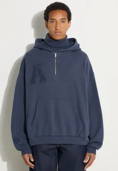 AMBUSH hanorac de bumbac Collar Rib Sweatshirt Insignia barbati, cu gluga, cu imprimeu, BMBB004F24FLE0014545 imagine