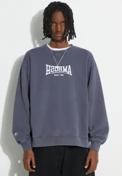 AMBUSH hanorac de bumbac Graphic Crewneck Insignia barbati, cu imprimeu, BMBA001S24FLE imagine