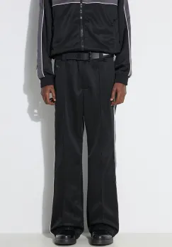 AMBUSH pantaloni de trening Track Pants culoarea negru, cu imprimeu, BMCJ003S24JER imagine