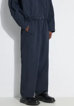 AMBUSH pantaloni Nylon Track Pants barbati, culoarea albastru marin, drept, BMCJ002S24FAB imagine