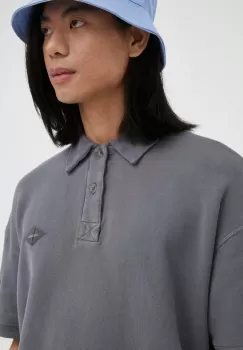 American Vintage bluza culoarea gri, neted imagine