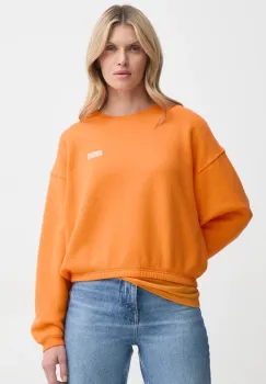 American Vintage bluza femei, culoarea portocaliu, cu imprimeu, IZU03AE25 imagine