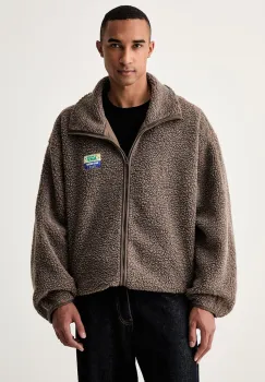 American Vintage hanorac cu fermoar pentru barbati din polar imagine