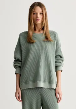 American Vintage hanorac oversized pentru femei din bumbac imagine