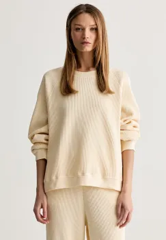 American Vintage hanorac oversized pentru femei din bumbac imagine