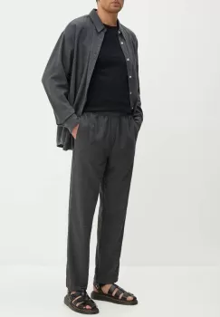 American Vintage pantaloni barbati, culoarea gri, drept, MDAK10BH24 imagine