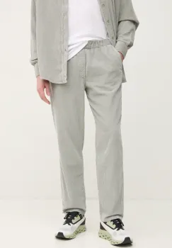 American Vintage pantaloni de catifea cord culoarea verde, drept, MPADO10AE25 imagine