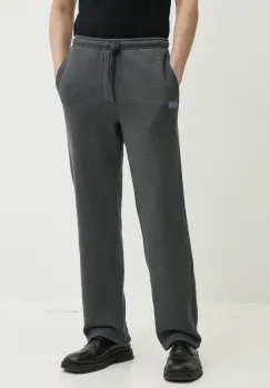 American Vintage pantaloni de trening barbati, culoarea gri, uni, MDOV05CE25 imagine