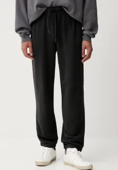 American Vintage pantaloni de trening culoarea negru, uni, MATU05A imagine