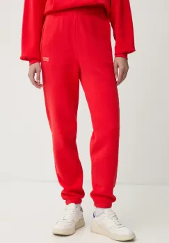 American Vintage pantaloni de trening culoarea rosu, neted, IZU05BE25 imagine