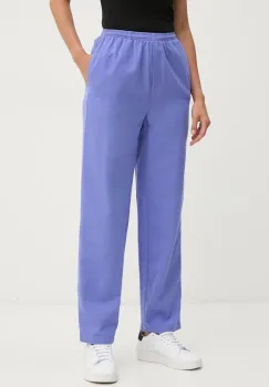 American Vintage pantaloni de trening culoarea violet, neted, DAK10AH24 imagine