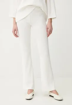 American Vintage pantaloni de trening femei, culoarea alb, uni, YRU05AE25 imagine