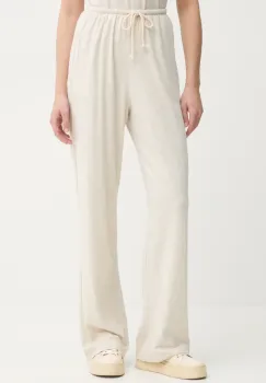 American Vintage pantaloni de trening femei, culoarea gri, neted, YPA05AE25 imagine