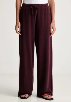 American Vintage pantaloni de trening pentru femei din bumbac cu elastan imagine