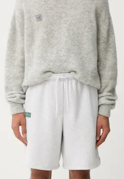 American Vintage pantaloni scurti culoarea gri, melanj, MBAP09A imagine