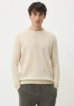 American Vintage pulover de lana barbati, culoarea bej, light, MRAX18AE25 imagine