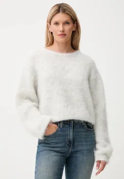 American Vintage pulover de lana culoarea gri, NIB18A imagine