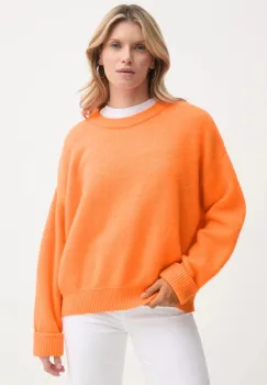 American Vintage pulover de lana femei, culoarea portocaliu, light, VITO18EE25 imagine