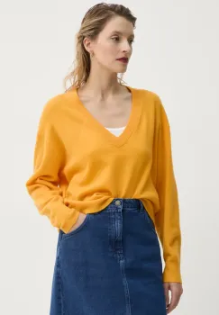 American Vintage pulover de lana femei, culoarea portocaliu, RAX18AE25 imagine