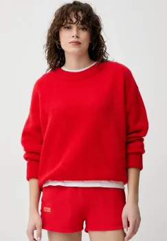 American Vintage pulover de lana femei, culoarea rosu, light, VITO18EE25 imagine