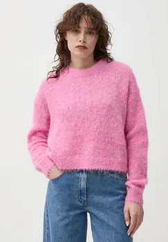 American Vintage pulover de lana femei, culoarea roz, BYM18CE25 imagine