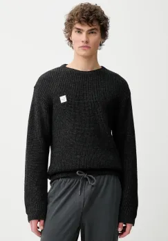 American Vintage pulover din amestec de lana culoarea gri, MCRA18AE25 imagine