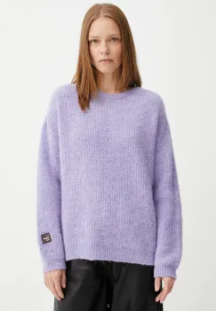 American Vintage pulover din amestec de lana culoarea violet, calduros, EAST18U imagine