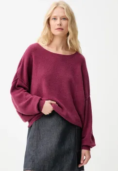 American Vintage pulover din amestec de lana PULL ML COL BATEAU culoarea roz, light, DAM225 imagine