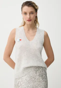 American Vintage pulover femei, culoarea gri, light, NEN18AE25 imagine