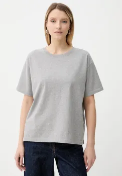 American Vintage tricou din bumbac culoarea gri, FIZ02A imagine