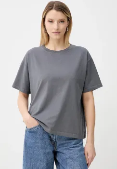 American Vintage tricou din bumbac culoarea gri, FIZ02A imagine