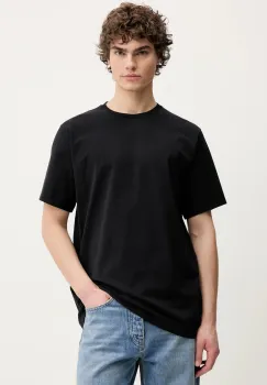 American Vintage tricou din bumbac culoarea negru, neted, MFIZ25BE25 imagine