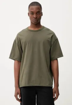 American Vintage tricou din bumbac culoarea verde, uni, MFAZ02C imagine
