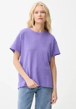 American Vintage tricou din bumbac culoarea violet, SON02FG imagine