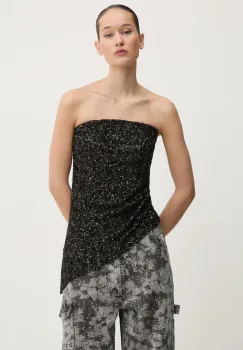 Aniye By bluza femei, culoarea negru, cu imprimeu, 181258 imagine