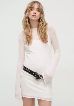 Aniye By rochie culoarea bej, mini, drept imagine