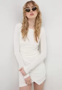 Aniye By rochie culoarea bej, mini, mulata imagine