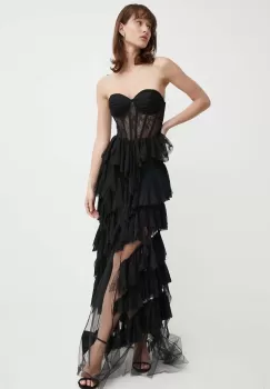 Aniye By rochie culoarea negru, maxi, evazati, 185268 imagine