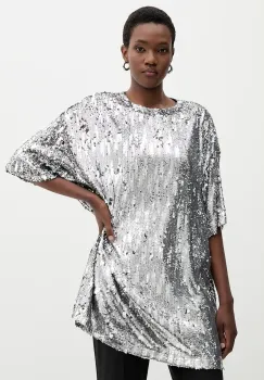 Aniye By tricou culoarea argintiu, 181468 imagine