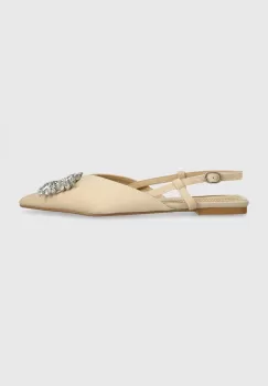 Answear Lab balerini culoarea bej, cu toc deschis imagine